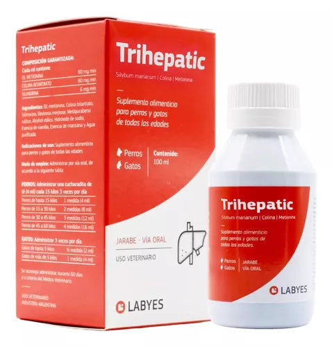 Trihepattic Jarabe Oral 100 ml Protector Regenerador Hepático - Labyes Trihepattic Jarabe Oral 100 ml Protector Regenerador Hepático - Labyes